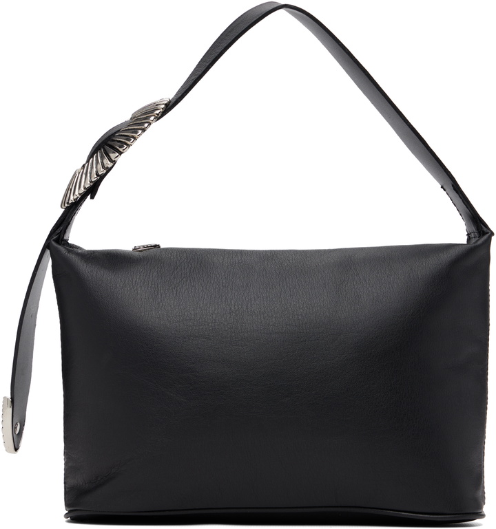 Photo: Toga Pulla Black Leather Mini Clutch
