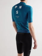 Pas Normal Studios - Mechanism Logo-Print Cycling Jersey - Blue