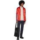 Gucci Red Print Back Bowling Shirt