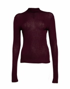 Manila Grace Womens Sweater Plum