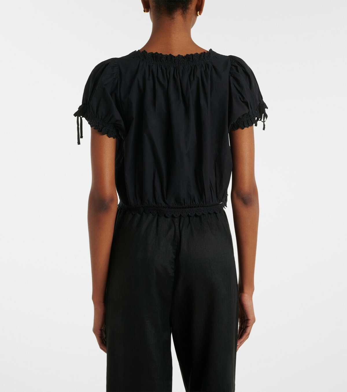 Dôen Nera embroidered cotton top
