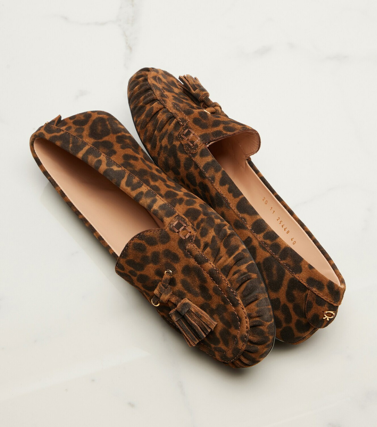 Gianvito Rossi Leopard-print suede loafers