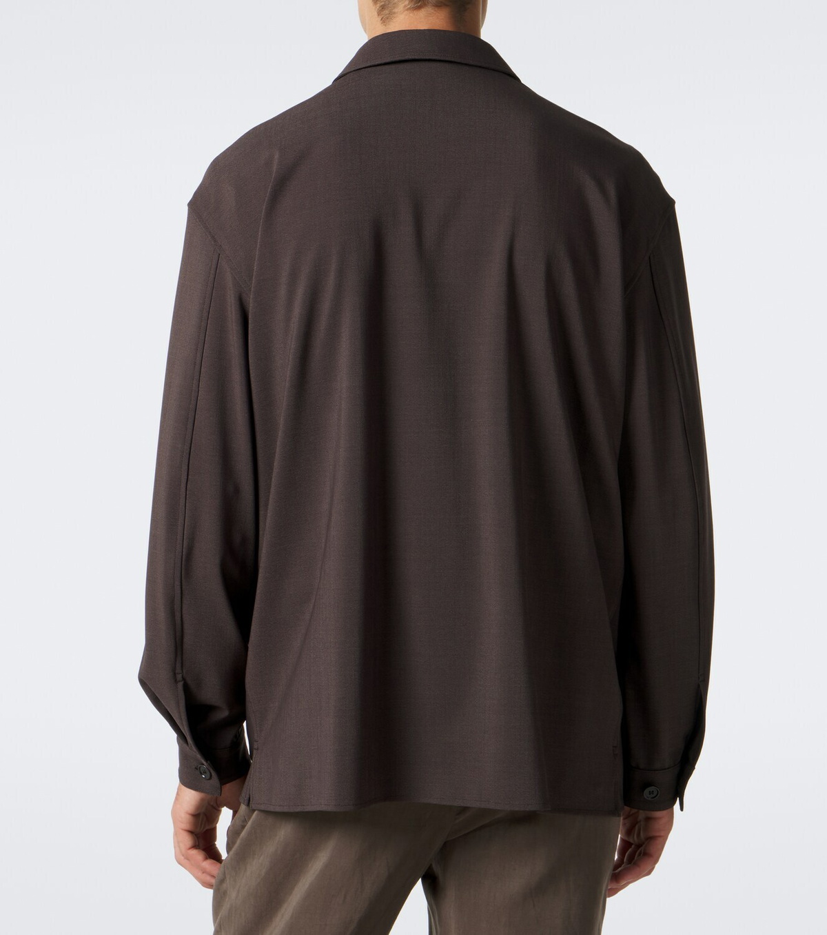 Giorgio Armani Wool and silk-blend shirt