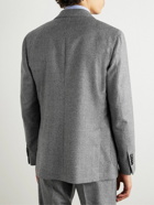 Lardini - Houndstooth Wool and Cashmere-Blend Suit Jacket - Gray