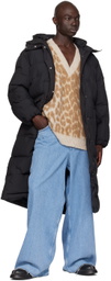 GANNI Black Oversized Puffer Coat