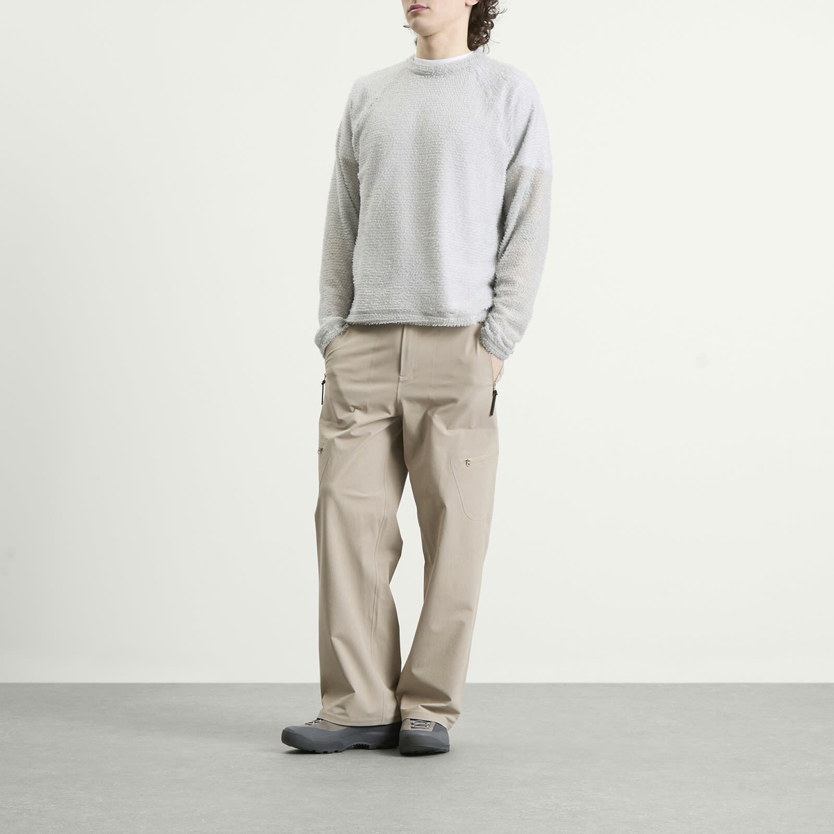 Purple Mountain Observatory Men's Polartec Alpha Pullover in Grey