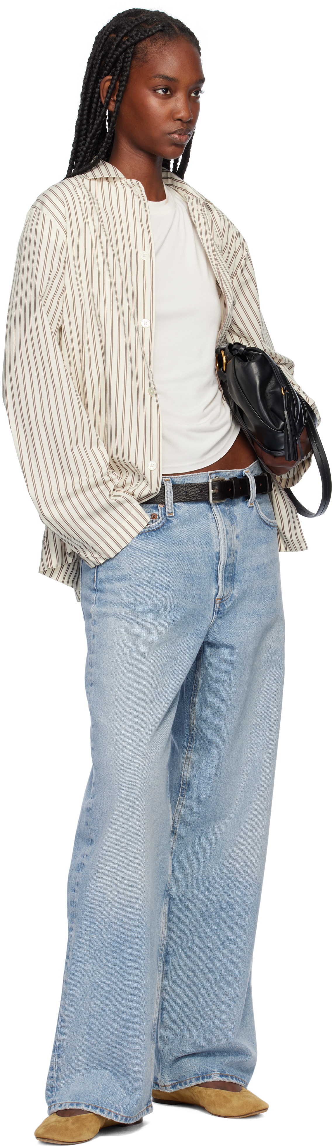 AGOLDE Blue Low Slung Baggy 30.5 Jeans