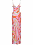 PUCCI Printed Silk Crepe Long Dress