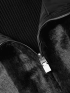 Givenchy - Reversible Faux Fur and Ribbed Wool Gilet - Black