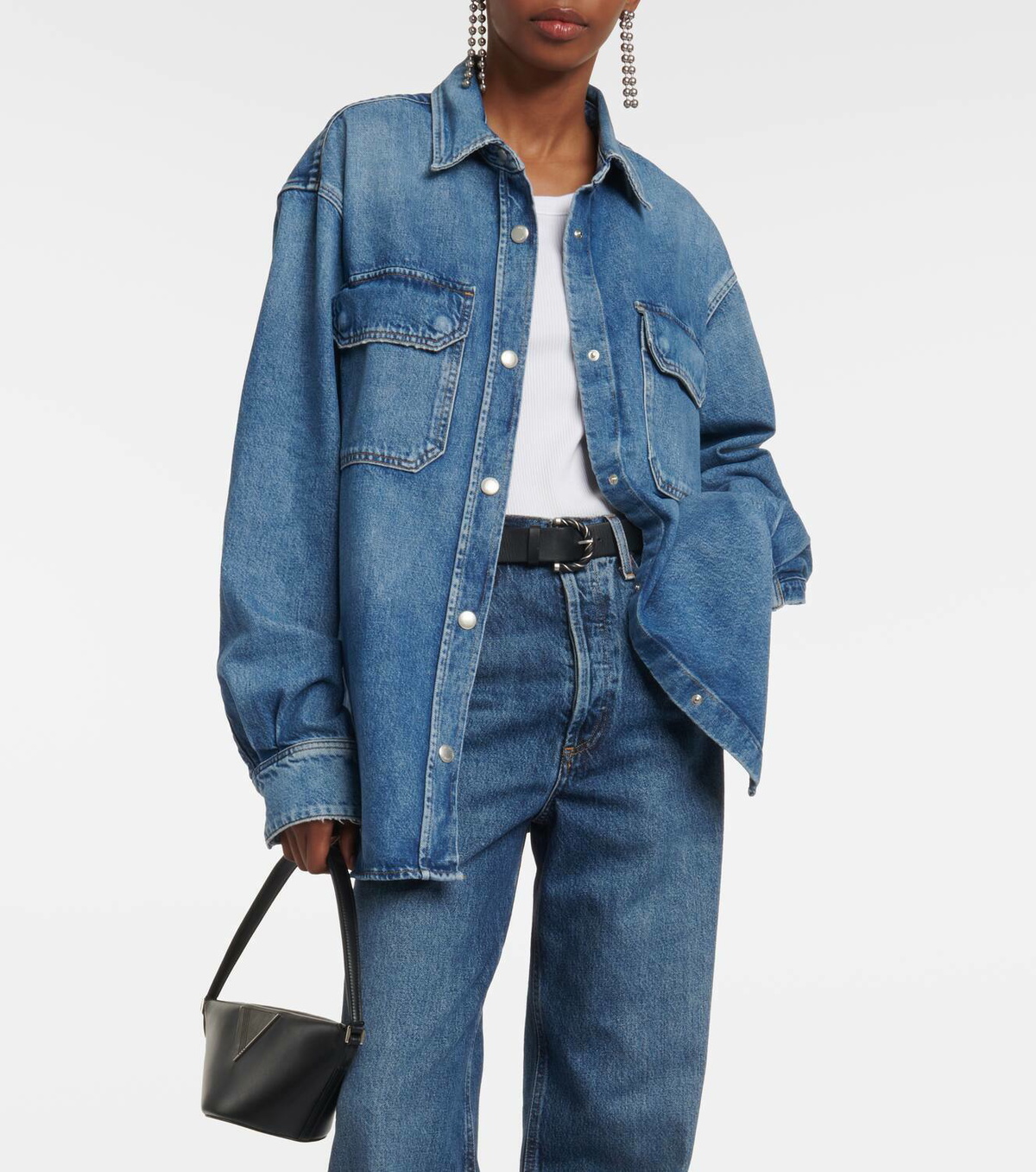 Agolde Camryn oversized denim shirt AGOLDE