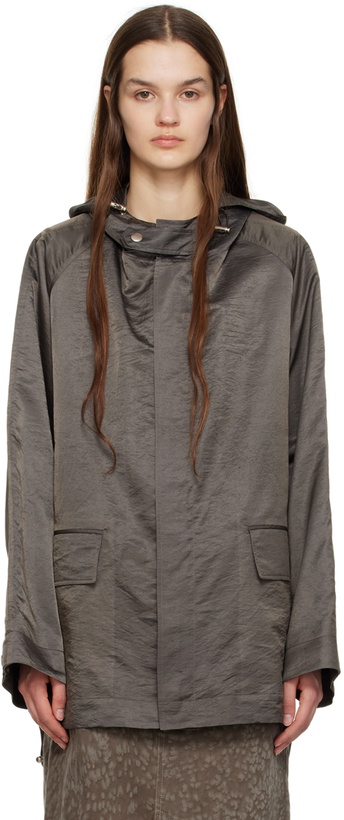 Photo: UMBER POSTPAST Taupe Hooded Jacket