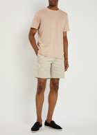 Oliver Spencer Conduit Striped Knit T-shirt Pink