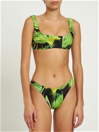 LOUISA BALLOU Scoop Printed Bikini Top