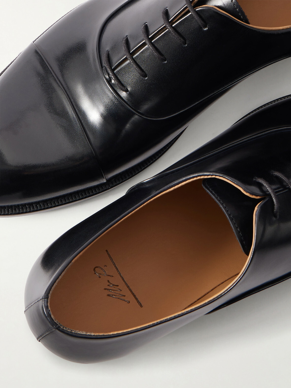 Mr P. - Leather Oxford Shoes - Black