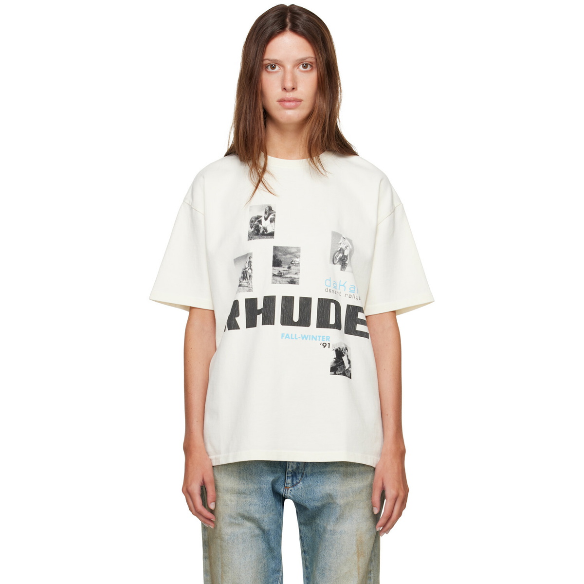 Rhude Off-White 'Winter 91 Rallye' T-shirt