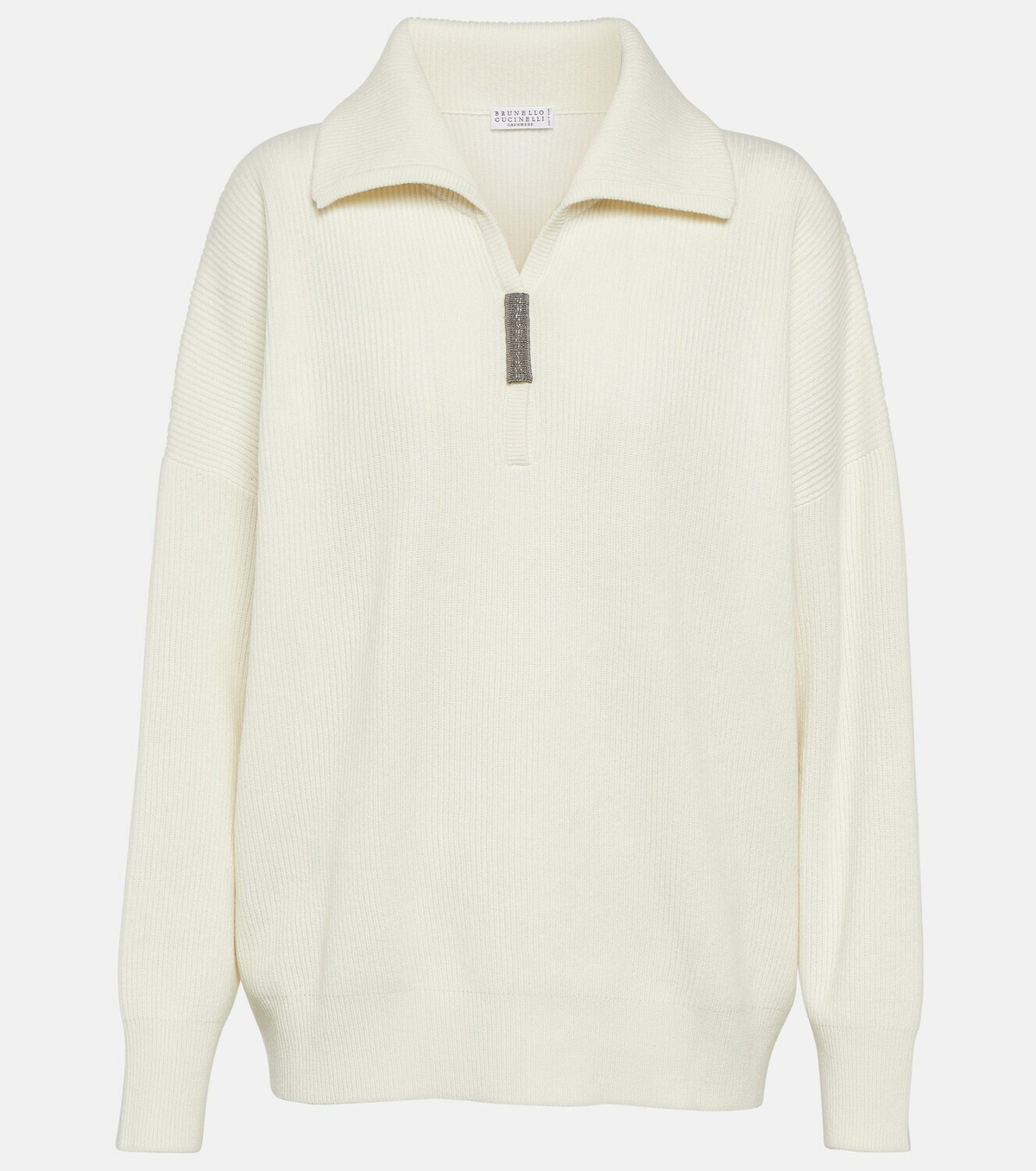 Brunello Cucinelli Quarter-zip cashmere sweater
