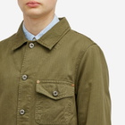 Dubbleware Men's Herringbone Work Jacket in Military Green