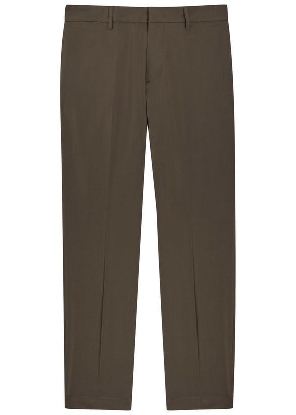 Photo: Emporio Armani Slim-leg Woven Trousers Brown