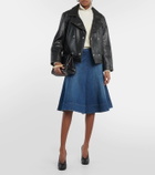 Victoria Beckham Oversized leather jacket
