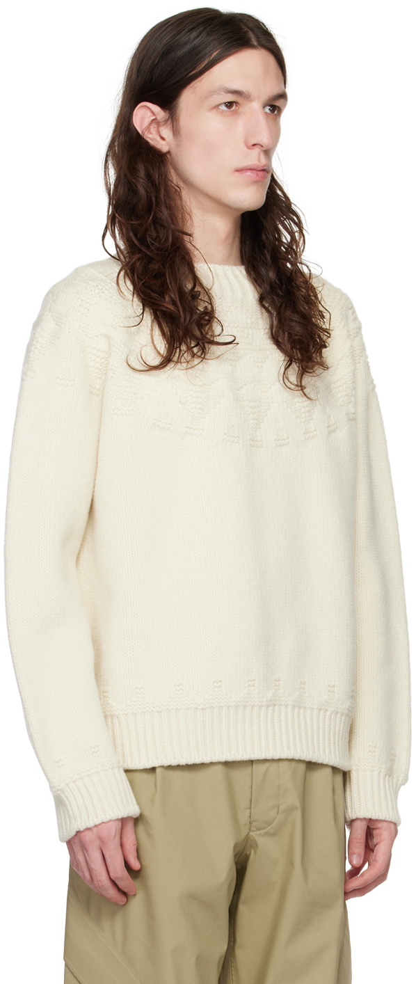 Goldwin 0 Off-White Ski Sweater