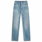 FEAR OF GOD ESSENTIALS Women's Straight Leg Denim Jean in Vintage Blue