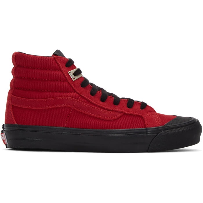 Photo: Vans Red Alyx Edition OG Style 138 LX High-Top Sneakers