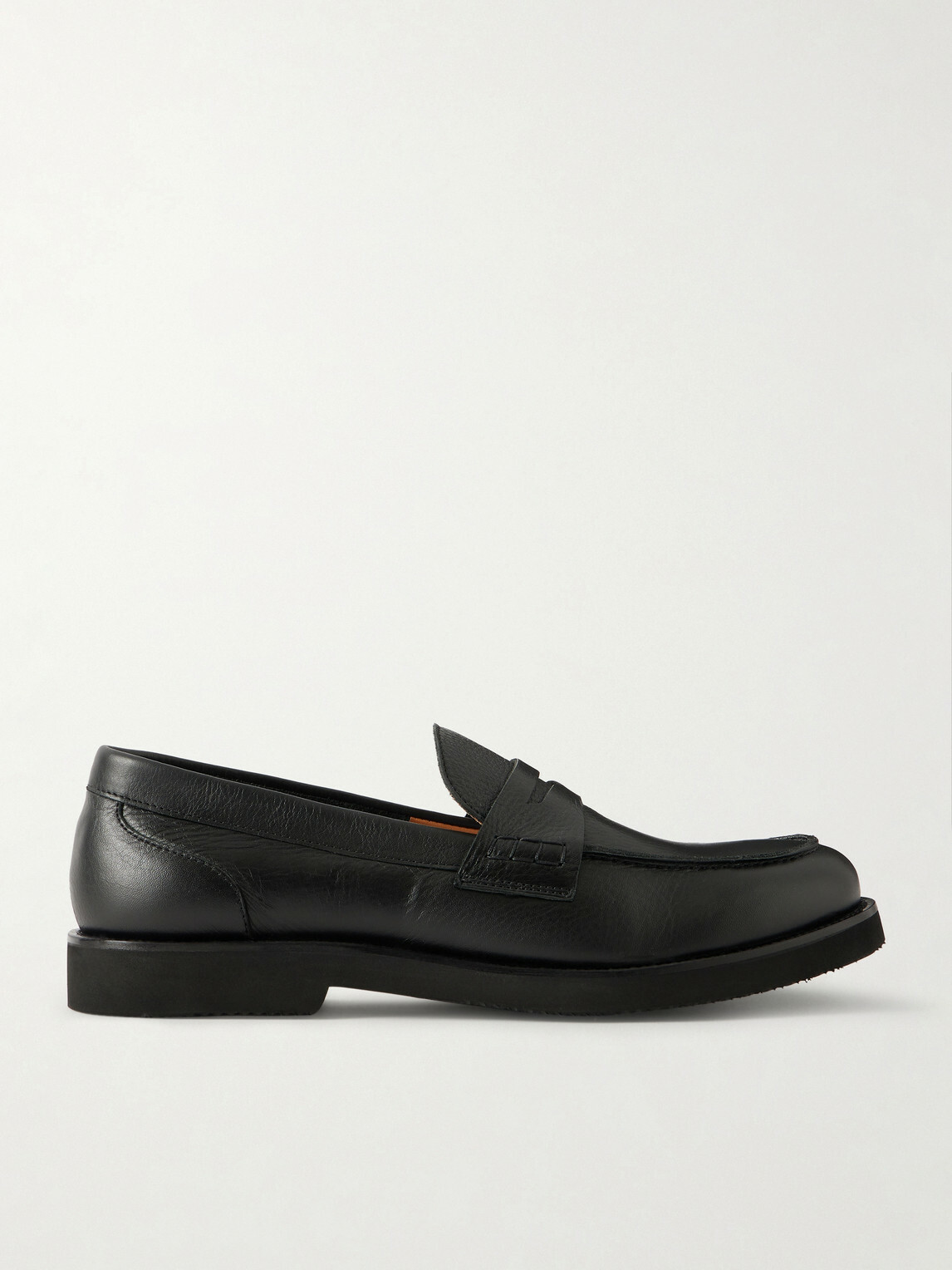 Mr P. - College Leather Penny Loafers - Black
