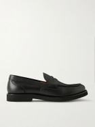 Mr P. - College Leather Penny Loafers - Black