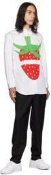 Comme des Garçons Shirt White Brett Westfall Edition Strawberry Shirt