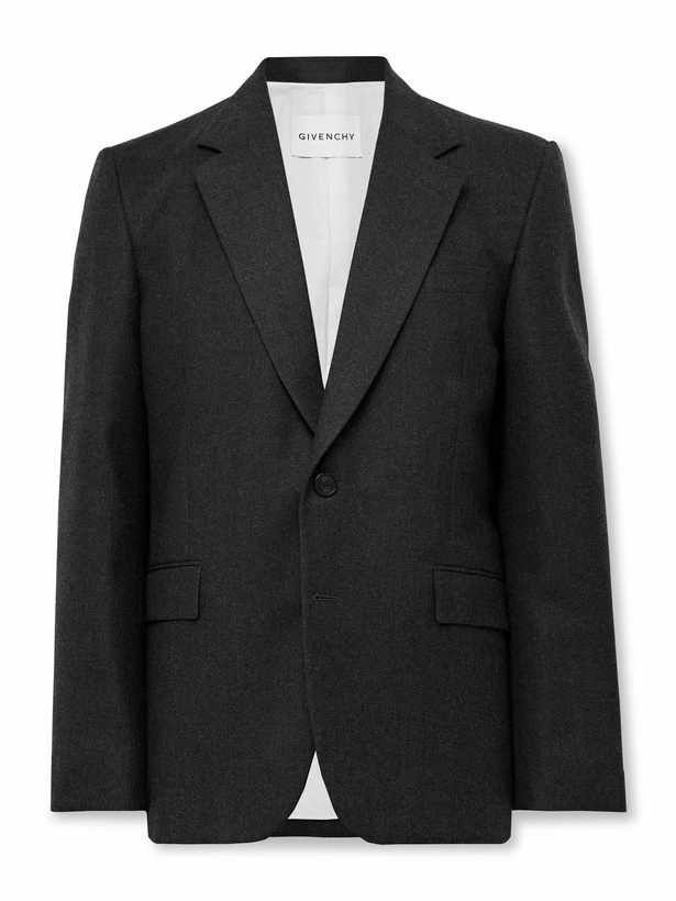 Photo: Givenchy - Wool-Twill Blazer - Gray