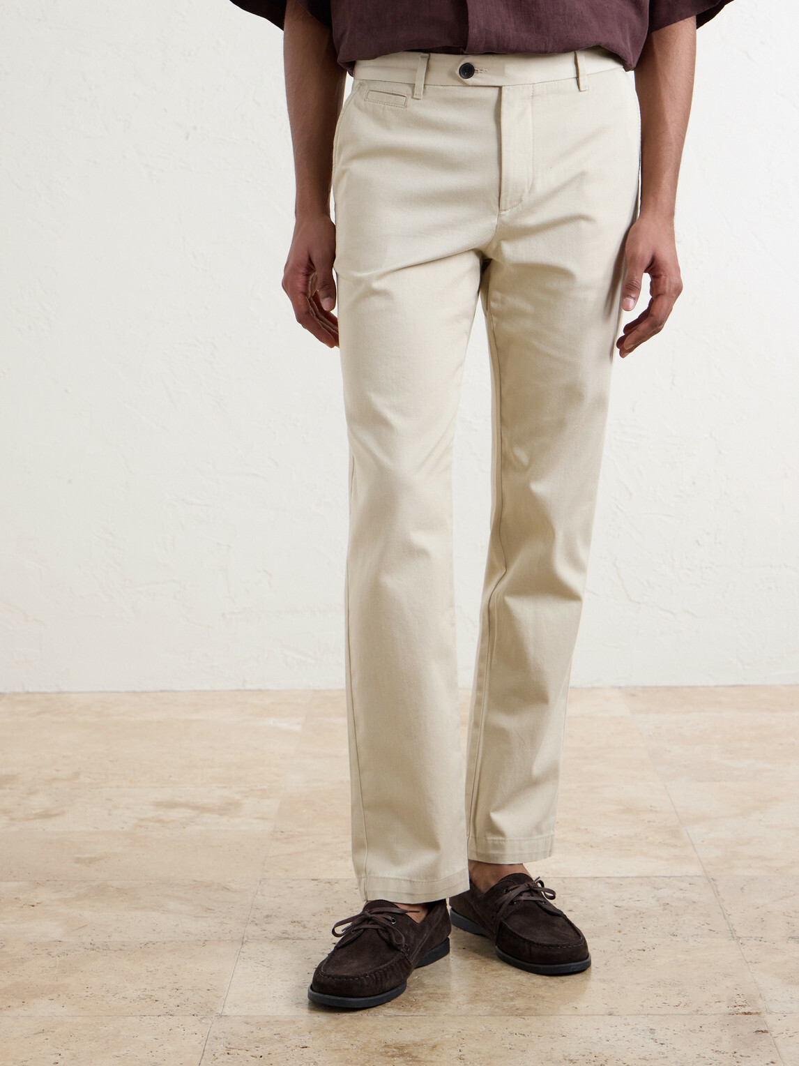 Mr P. - Samuel Straight-Leg Organic Cotton Chinos - Neutrals