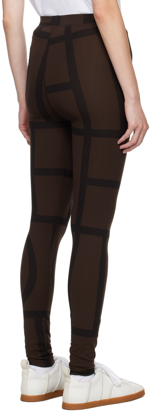 Brown Cropped leggings with slits TOTEME - Vitkac Germany