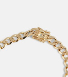 Sydney Evan ID Bar 14kt gold chain bracelet with diamonds