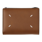 Maison Margiela Brown Zip Bifold Wallet