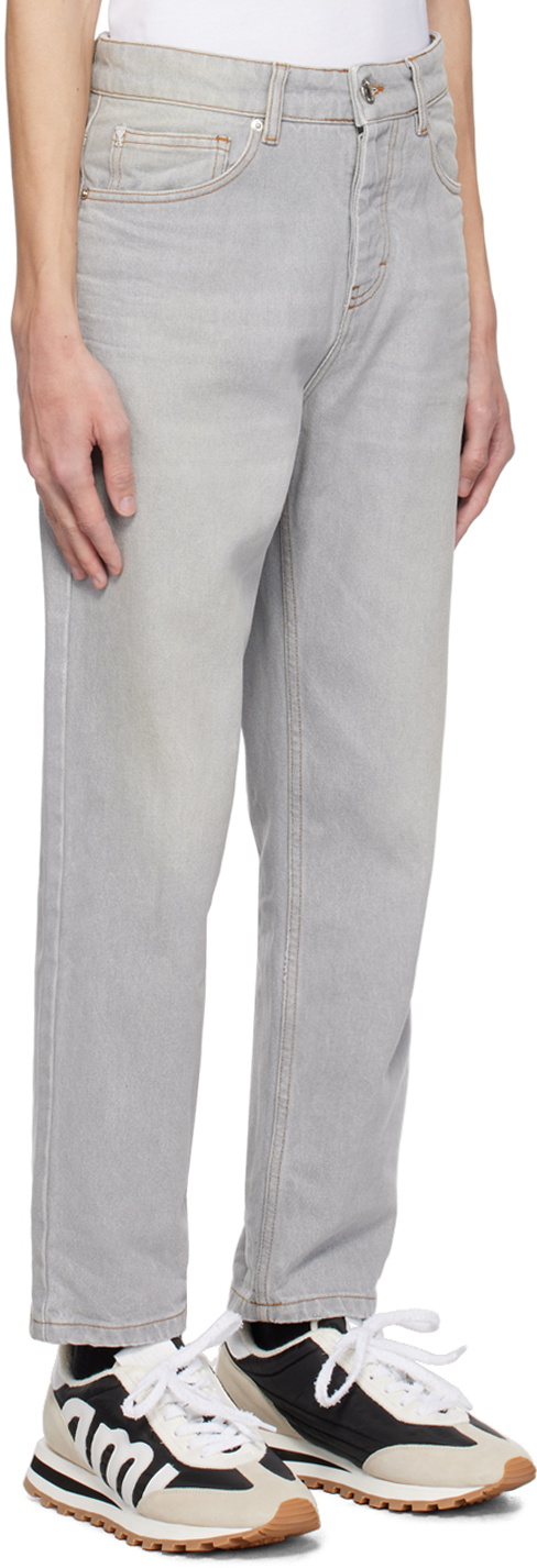AMI Alexandre Mattiussi Gray Tapered Jeans