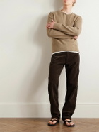 The Row - Burt Straight-Leg Cotton-Corduroy Trousers - Brown