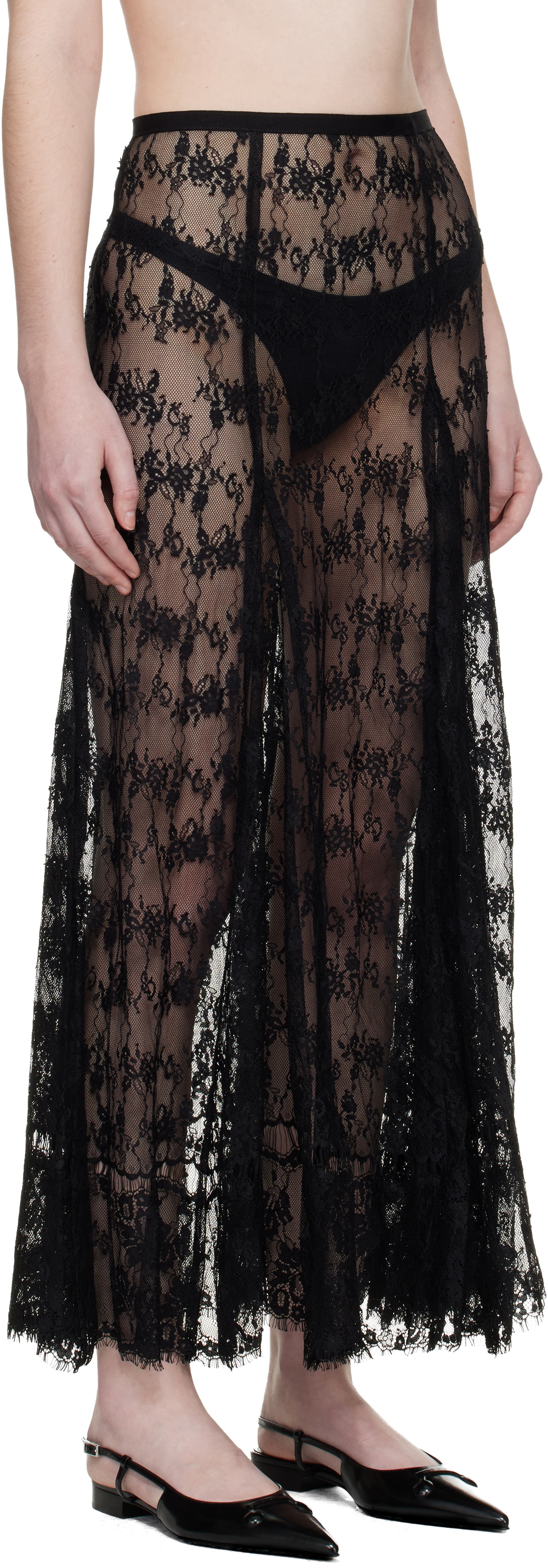 Collina Strada Black Pamela Maxi Skirt