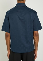 Casablanca Monogram Cotton Shirt Navy