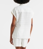 Asceno Andra linen and cotton checked shirt