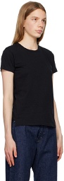 AURALEE Black Seamless T-Shirt