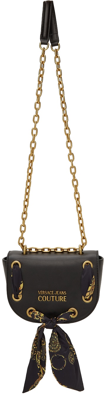 Versace Jeans Couture Black Structured Chain Strap India