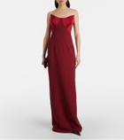 Safiyaa Drew crêpe corset gown