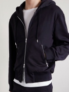 Dries Van Noten - Cotton-Jersey Zip-Up Hoodie - Blue