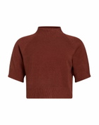 Manila Grace Womens Turtleneck in Tan