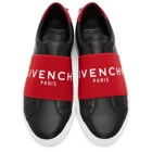 Givenchy Black Webbing Urban Knots Slip-On Sneakers