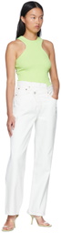 AGOLDE White Straight Jeans