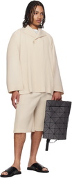 BAO BAO ISSEY MIYAKE Gray Blocky Backpack
