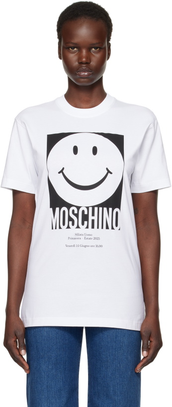Photo: Moschino White Smiley T-shirt