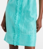 Shushu/Tong Linen-blend midi dress