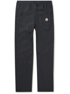 Moncler - Straight-Leg Logo-Print Cotton-Blend Shell Track Pants - Blue